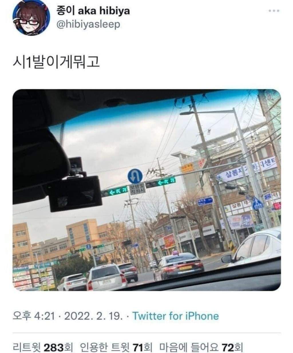 외지인들 뇌절온다는 부산 신호등