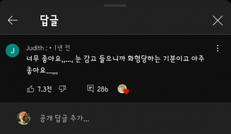 불멍 유튭과 댓글들.