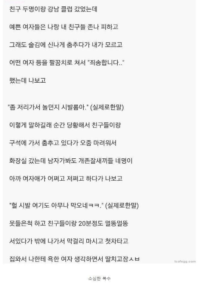 어느 평범남의 강남클럽 후기