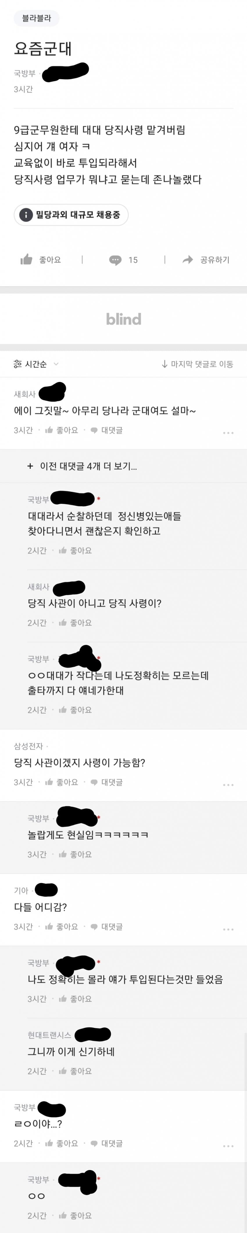 요즘 군대 인력 부족 상황