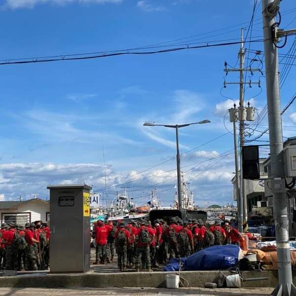 포항 구룡포 수해복구 현장