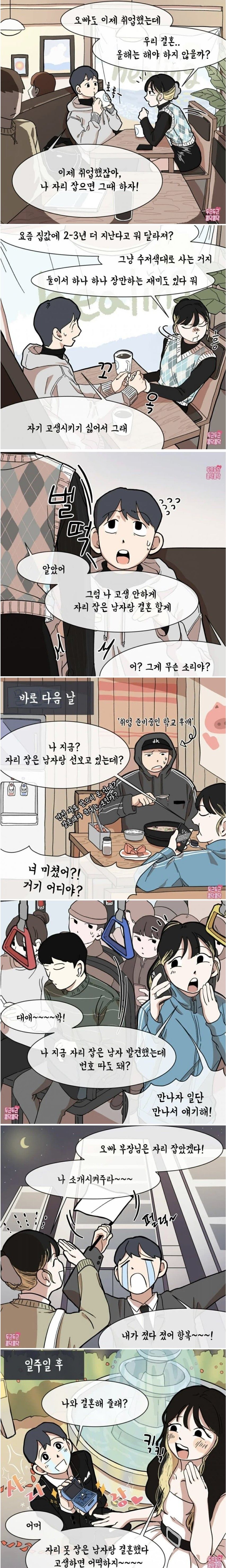 자리못잡은 남자친구 manhwa