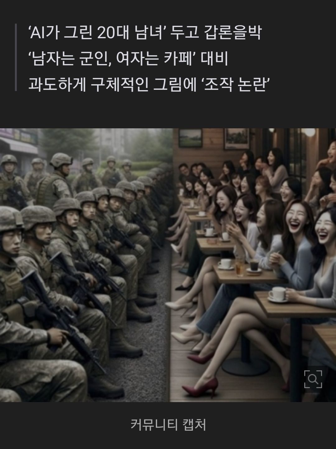 Ai가 그린 한국 20대 남녀 논란