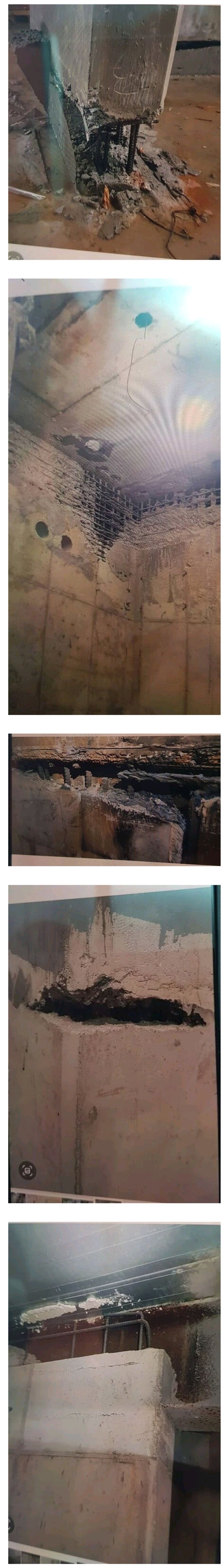 무너진 광주 아이파크 지하사진
