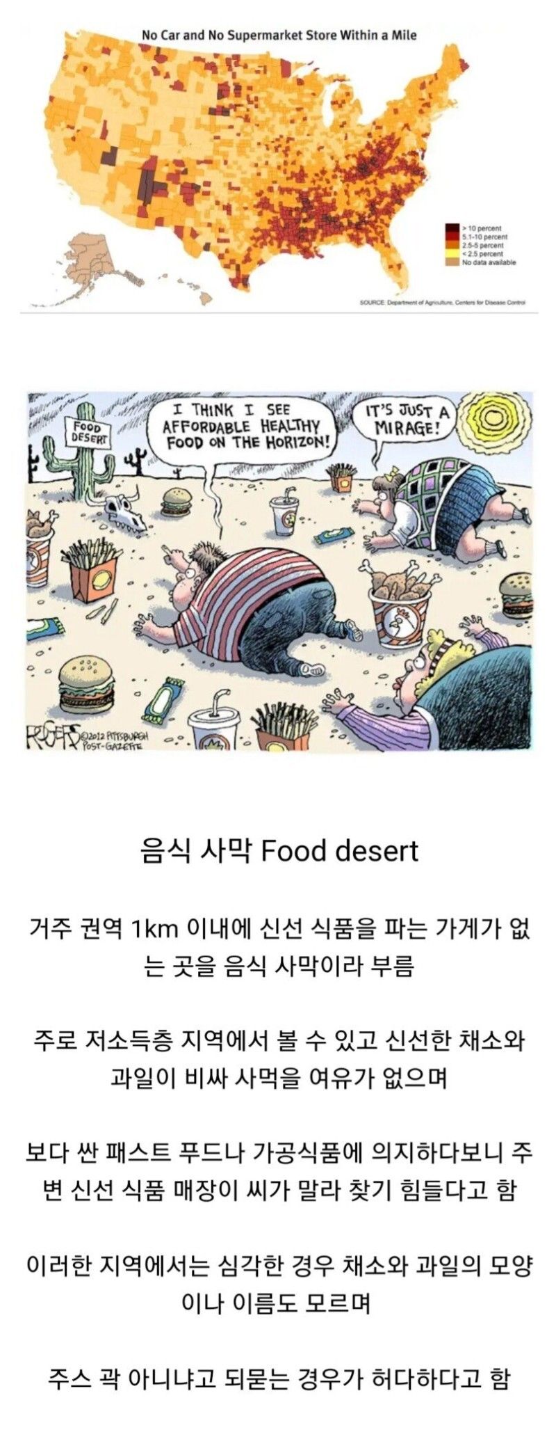 미국의 음식 사막