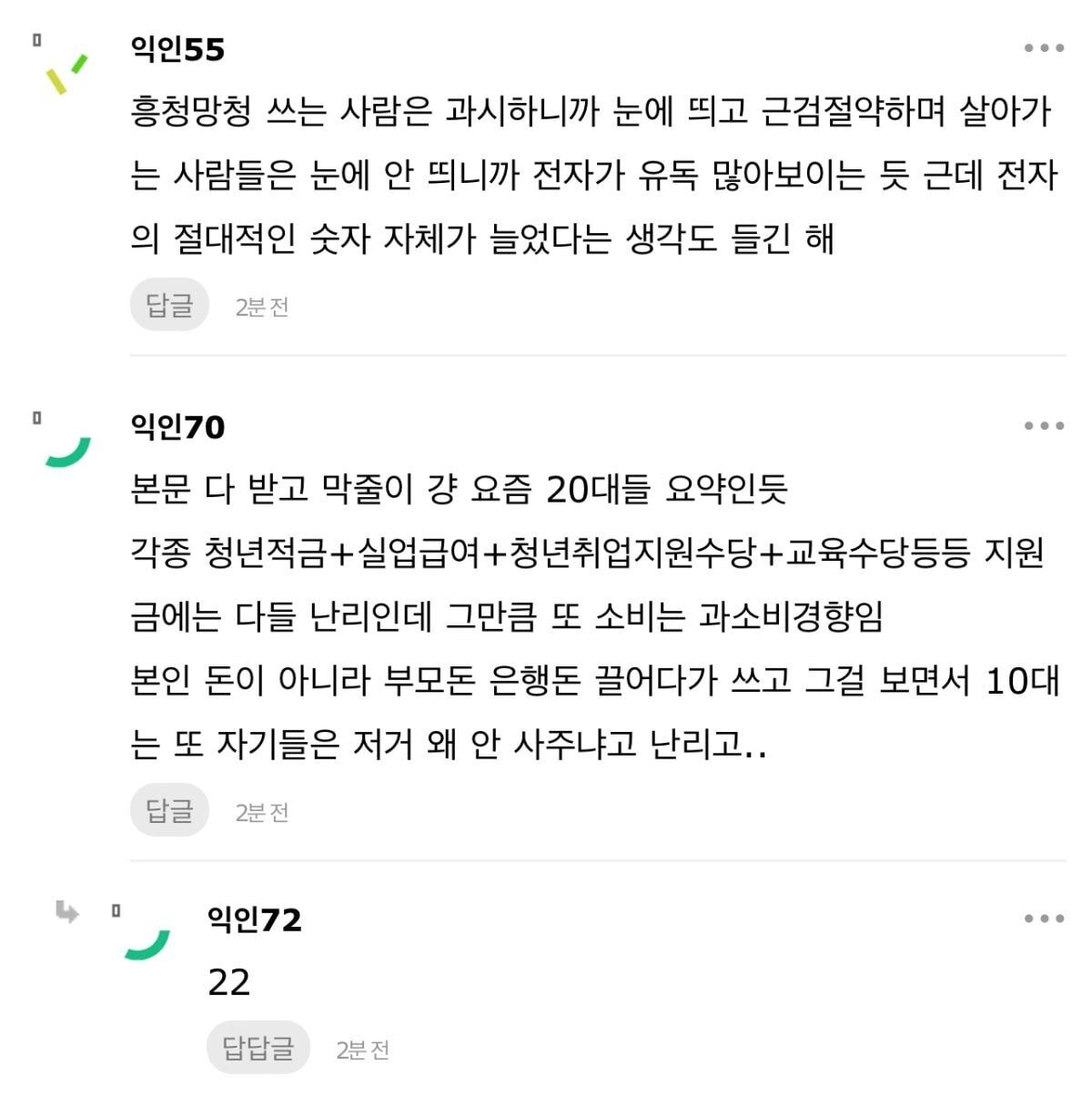 20대 소비습관 미쳤다고 생각하는 이유