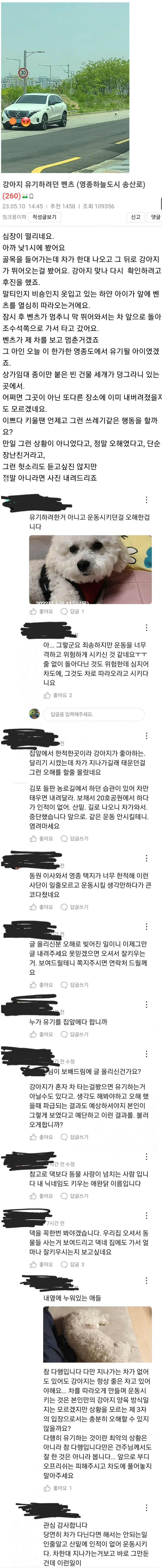 ?? : 유기가 아니고 운동 시키는 거였어요