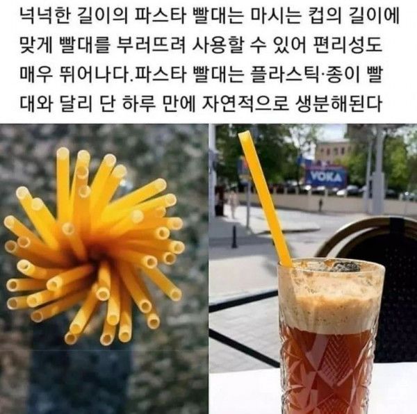 이탈리아 친환경 빨대