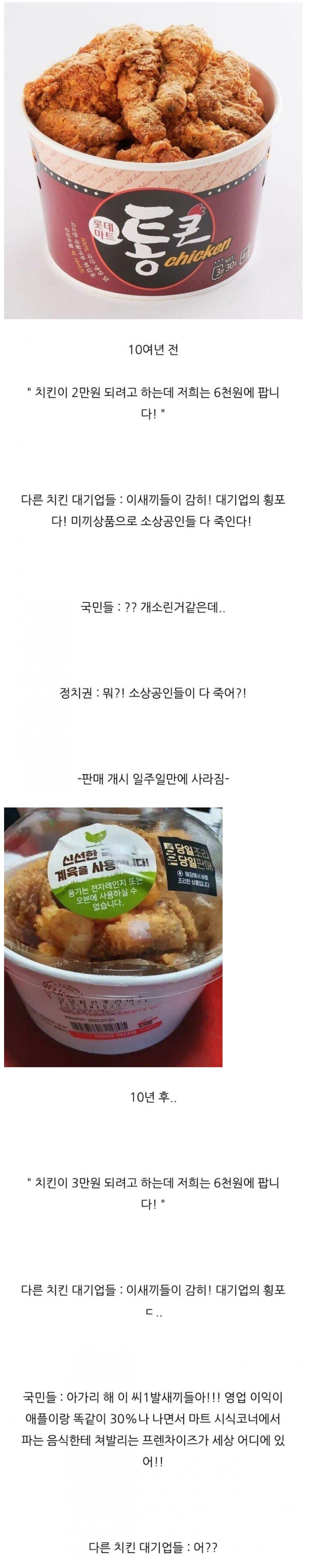 이번 치킨 대란 요약.