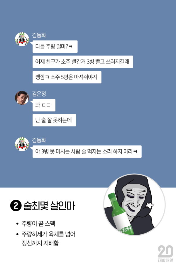 과일소주 아니면 안된다는 사람.