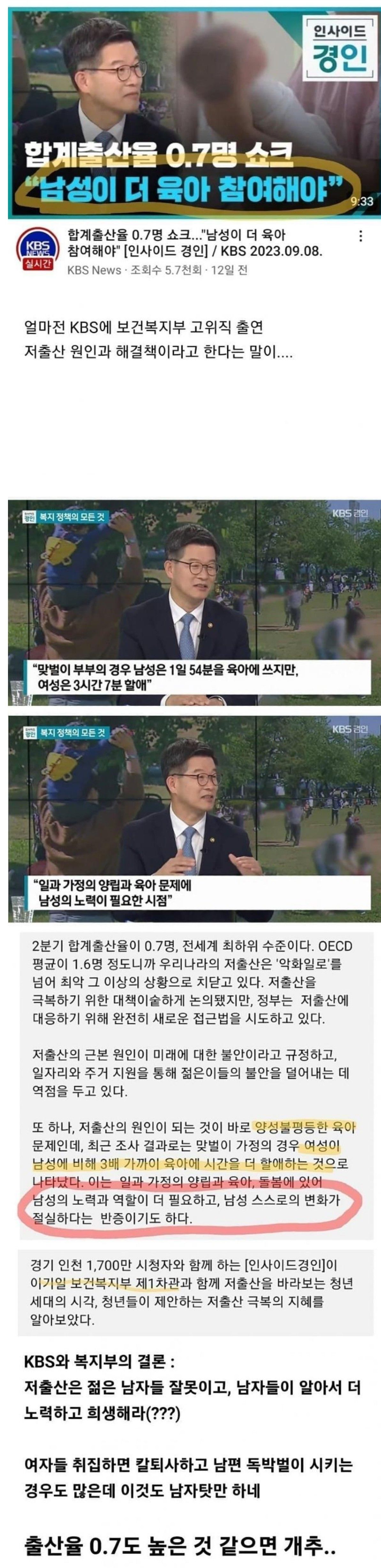 저출산의 원인은 남자...