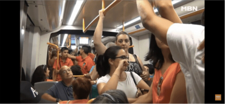 소리없는 지하철 테러.
