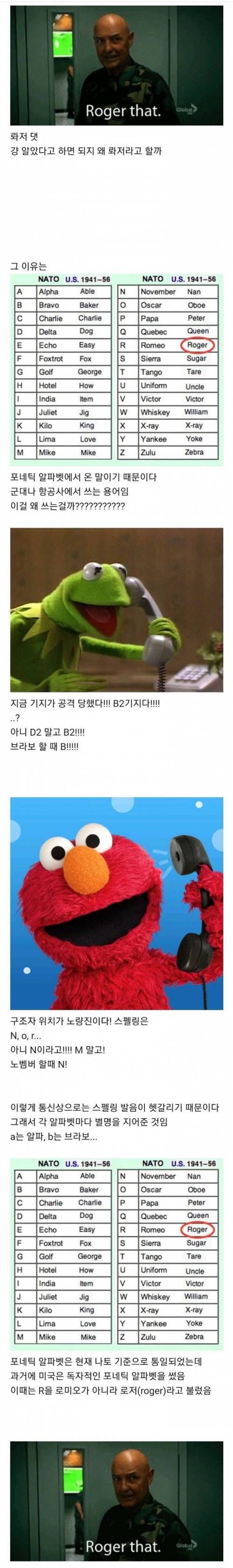 군대에서 롸져를 쓰는 이유