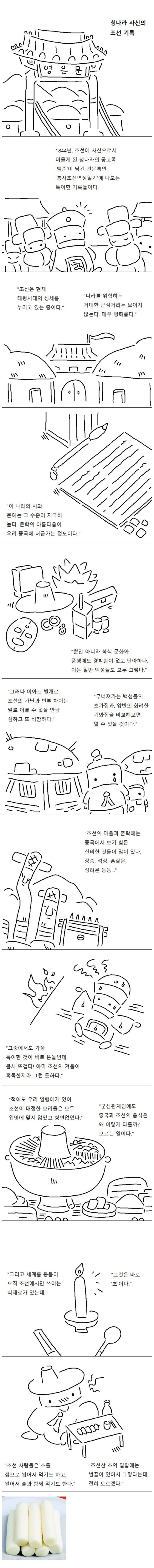 청나라 사신이 본 조선의 특이한 식재료