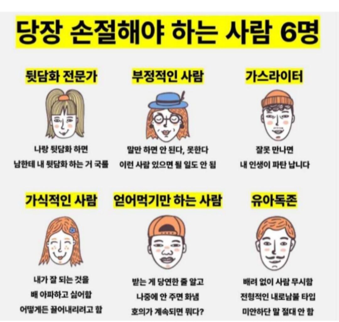 손절해야 하는 사람