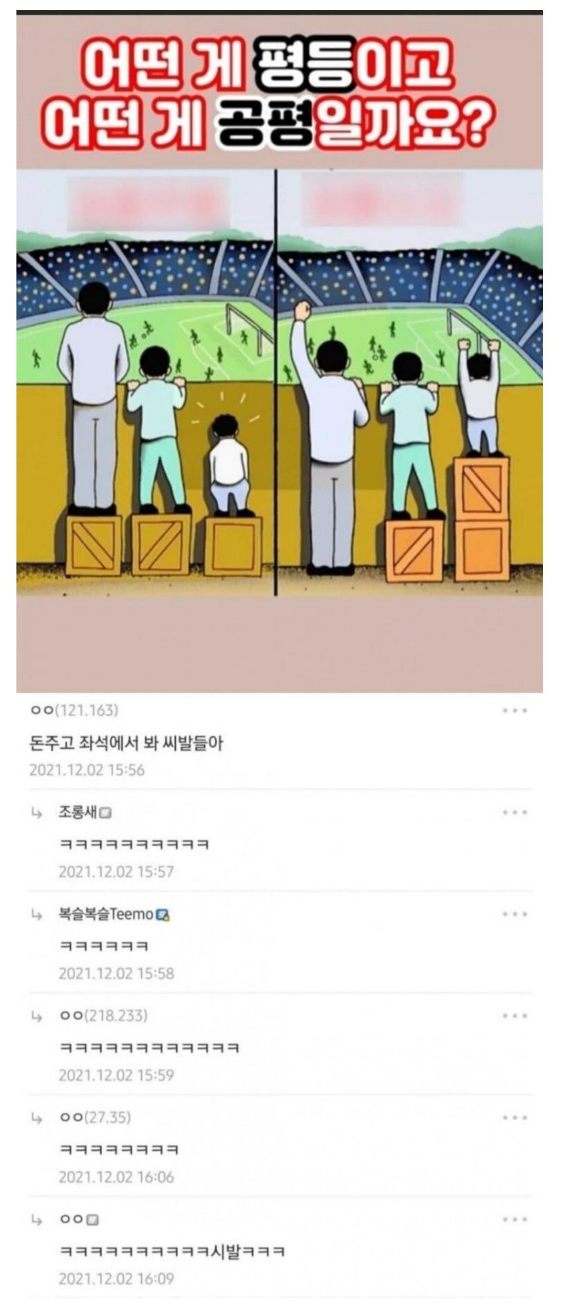 첫 댓글의 중요성...