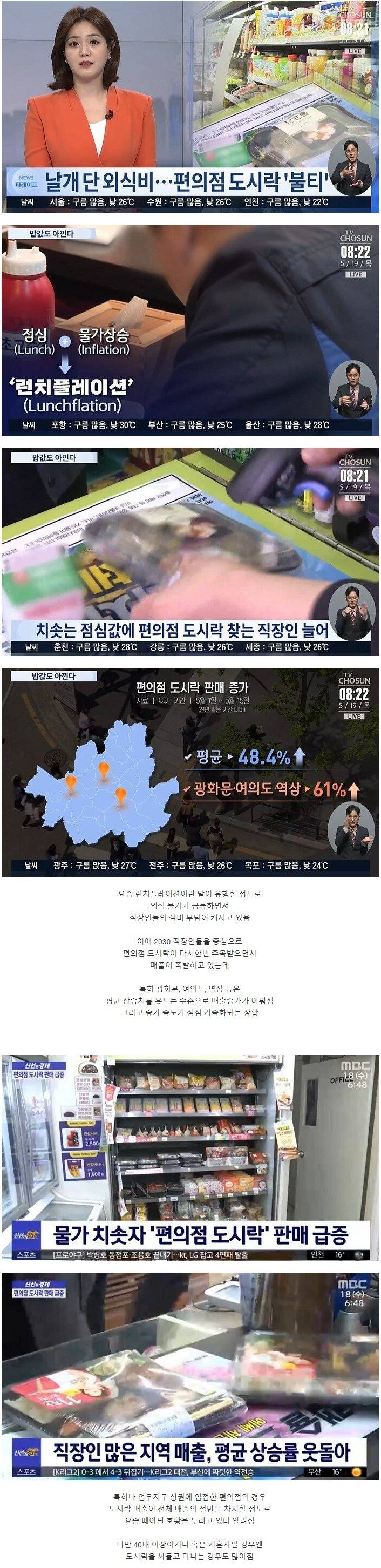 2030 직장인들 덕분에 핫한 편의점 도시락 시장