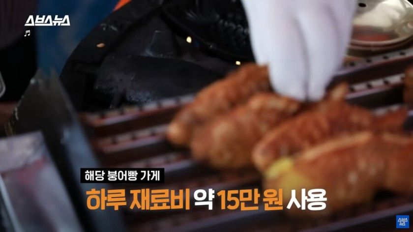 요즘 붕어빵의 가격이 오른 이유