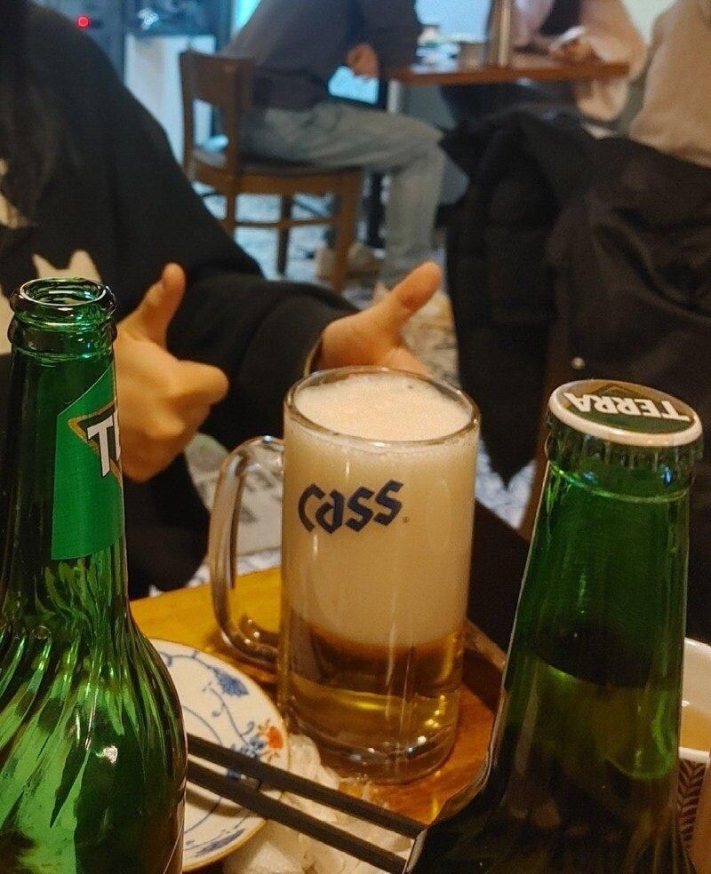 맥주 줙같이 따르기 대회