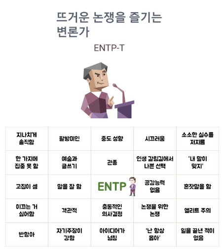 점심 메뉴 고를 때 ENTP 특징