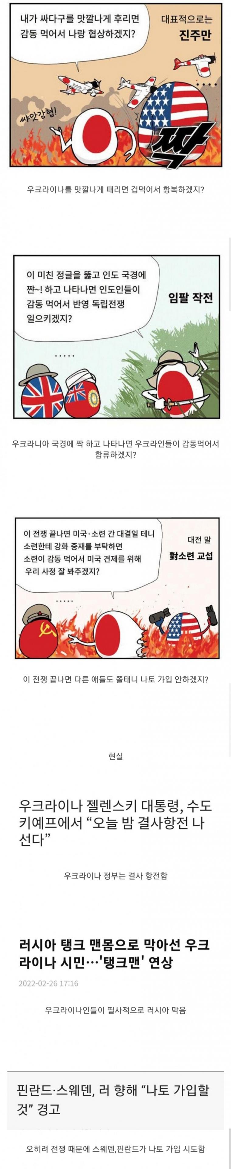 러시아의 계획과 현실