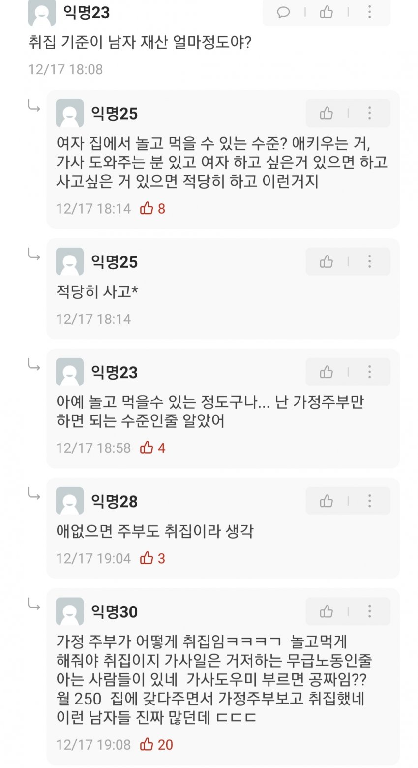 취집의 기준