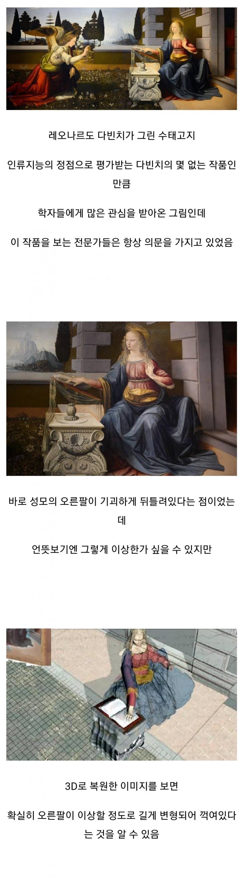 너무 이상하게 그려서 의문이었던 다빈치의 그림