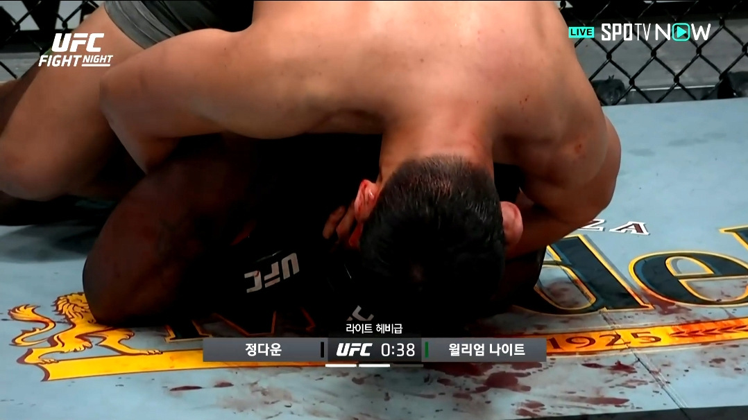 오늘자 UFC 정다운 경기요약