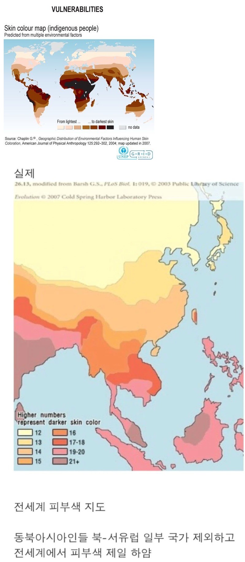 한국인의 피부색