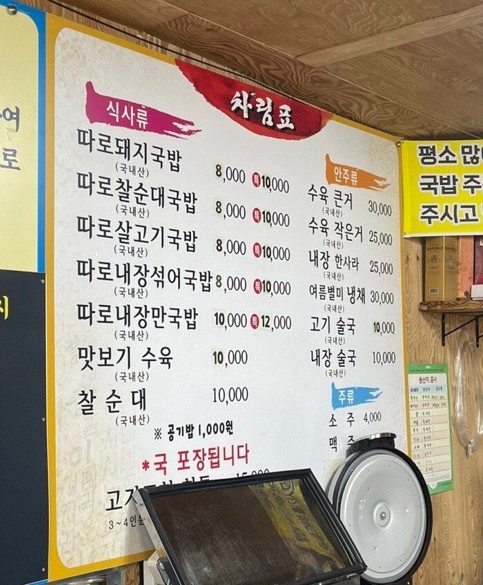 많이 못 먹으면 미리 말하라는 가게