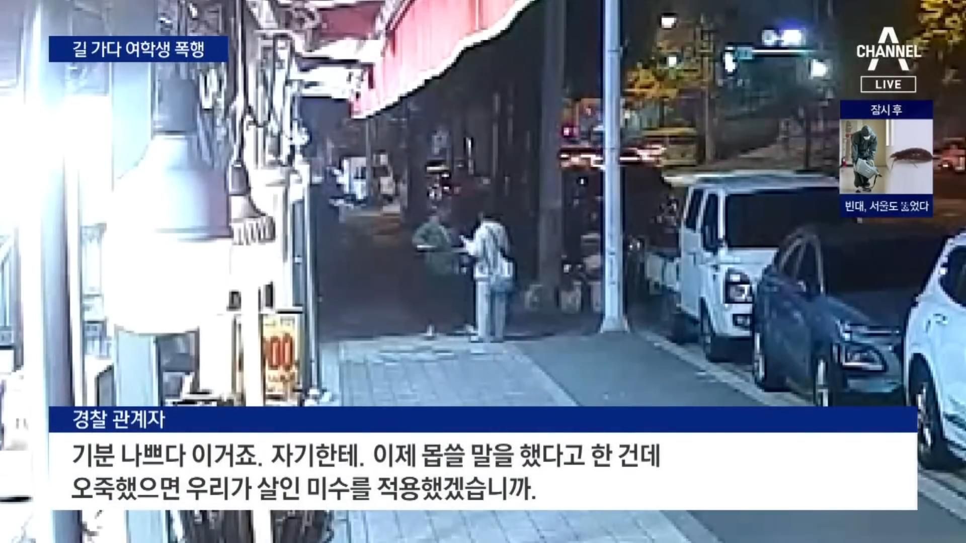 살인미수 혐의로 구속된 묻지마 폭행범