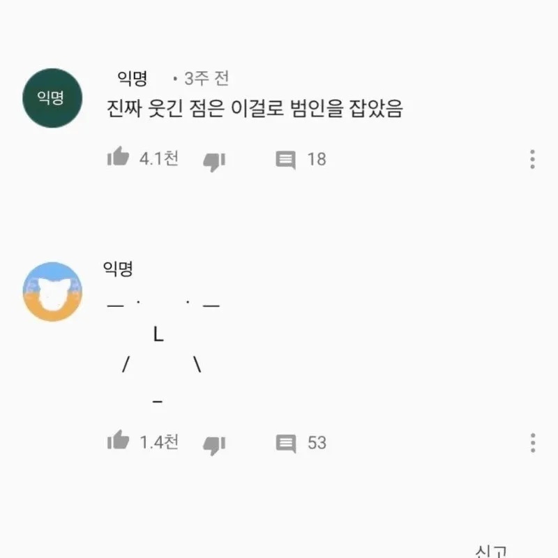 눈을 의심케하는 범인 몽타주.