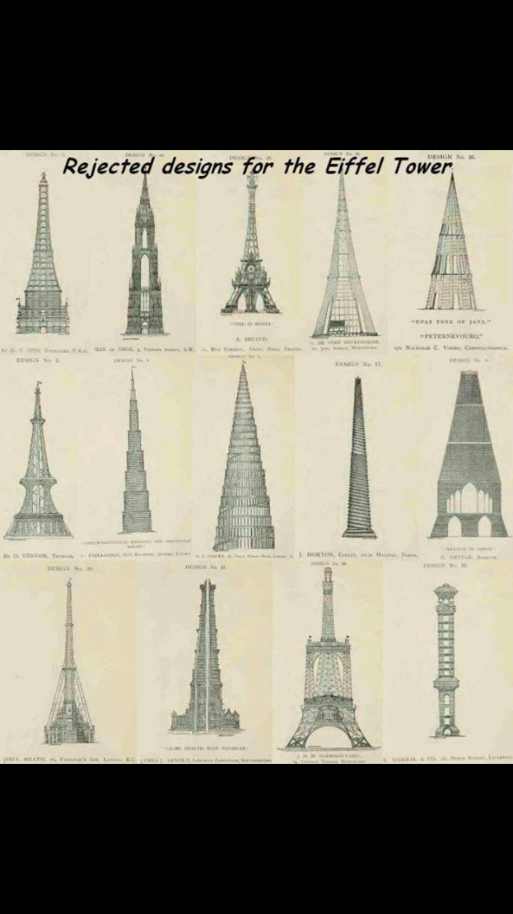 반려된 에펠 타워 도안