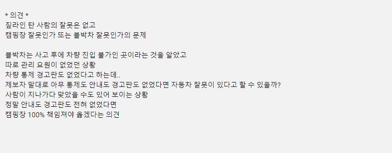 한문철TV 글램핑장 짚라인 이용객과 사고