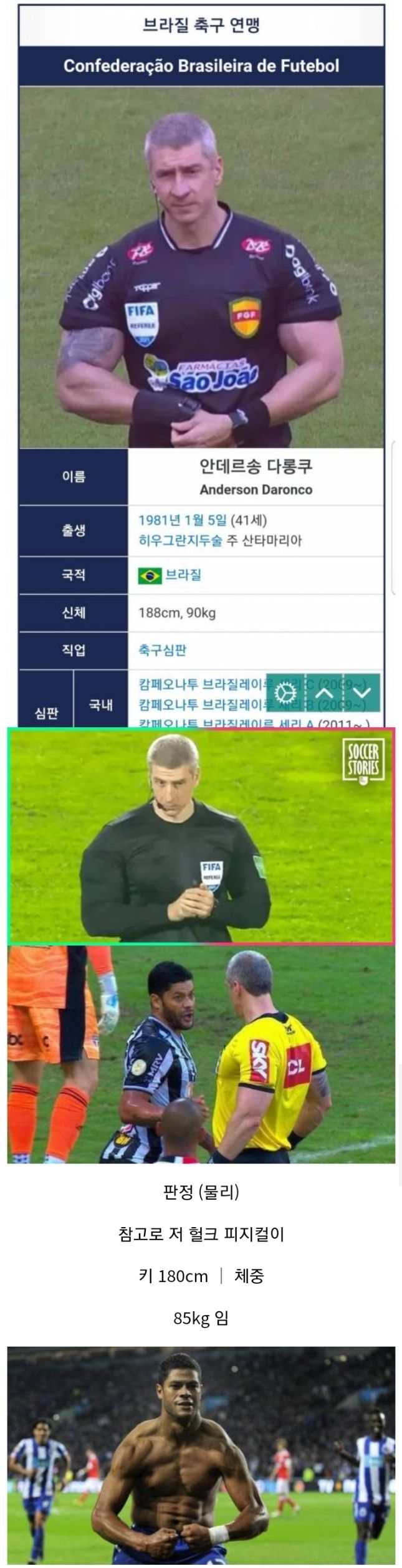 판정 시비없는 브라질 축구 심판