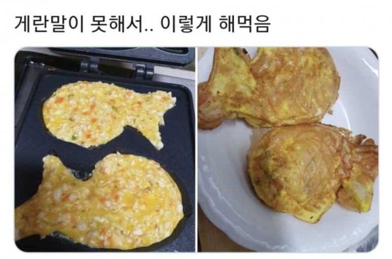 계란 말이 못하는데 눈에 띈 것.