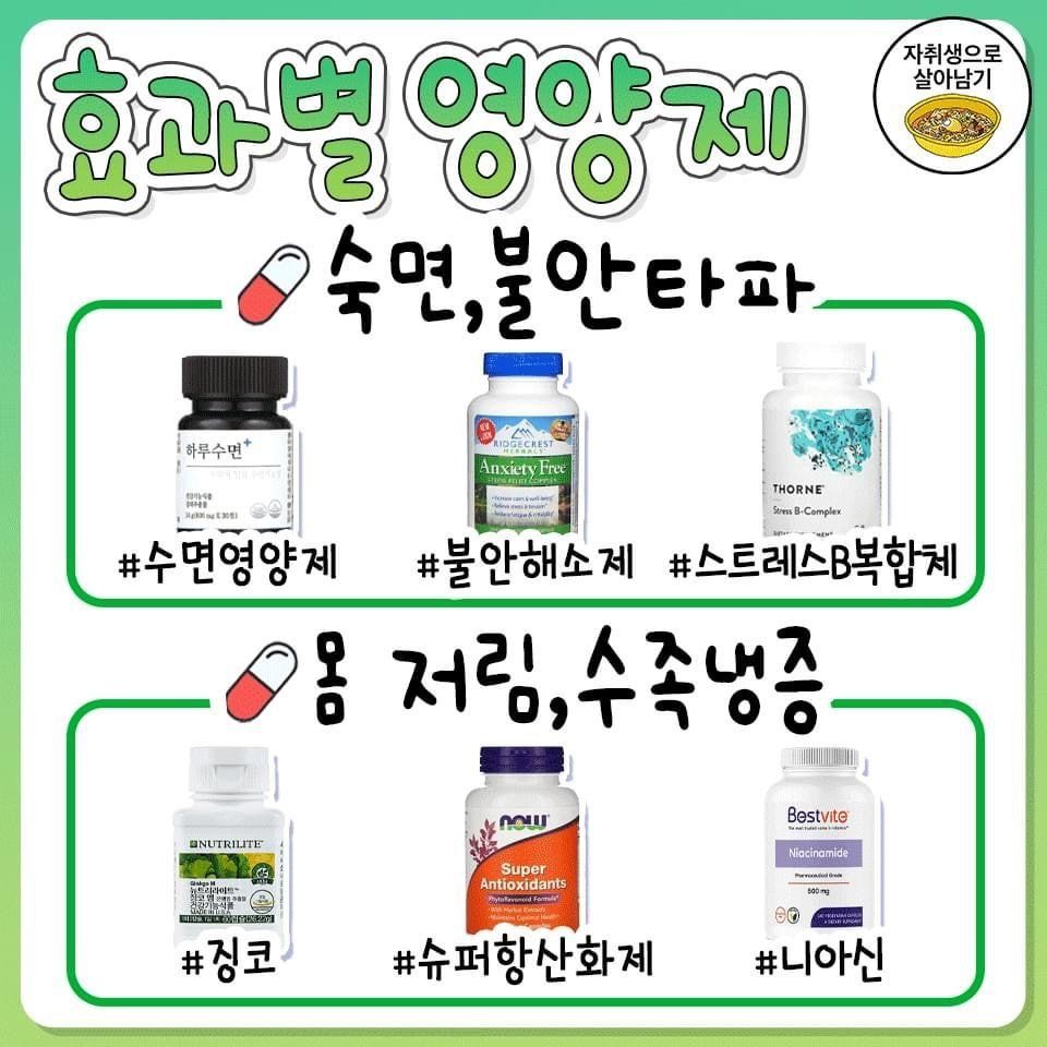 효과별 영양제