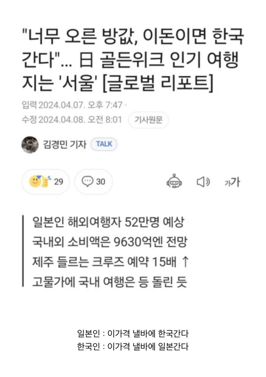 ???: 국내여행에 이돈 쓰니 해외여행간다