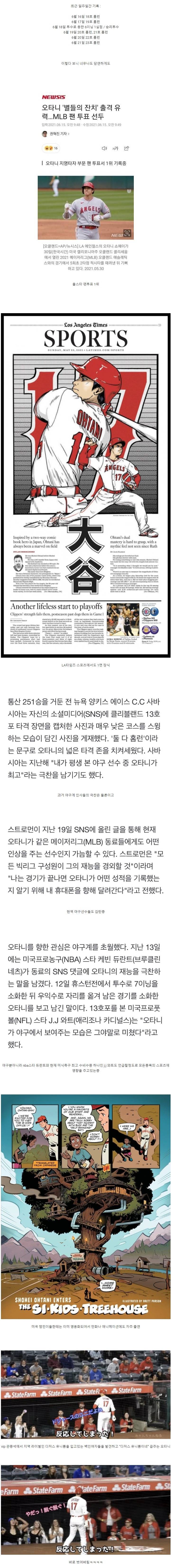 현재 미국에서 오타니의 인기