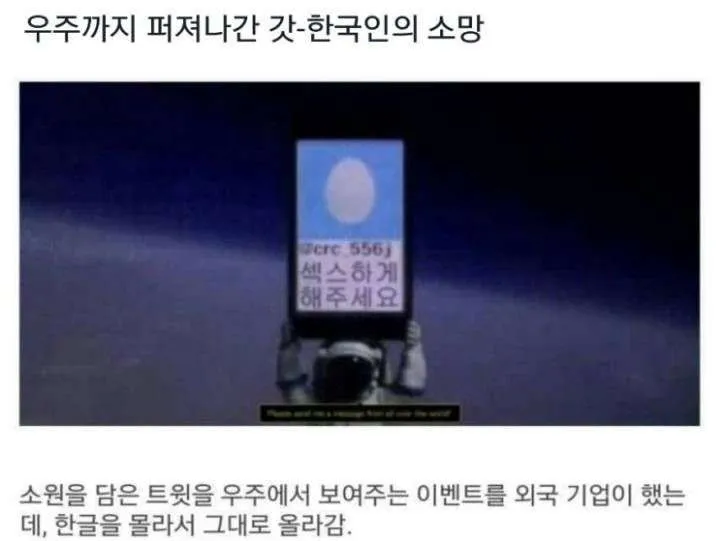 우주까지 날아간 어느 한국인의 소망