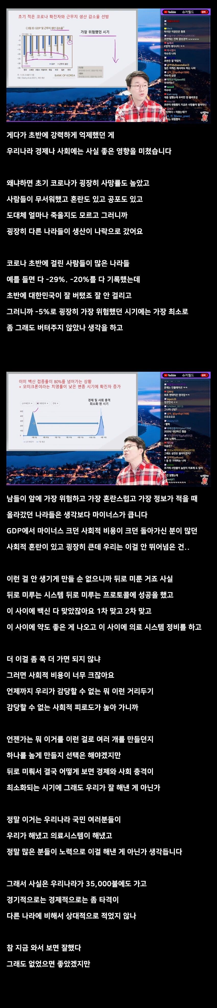 경제 유튜버가 말하는 사회적 거리두기 효과