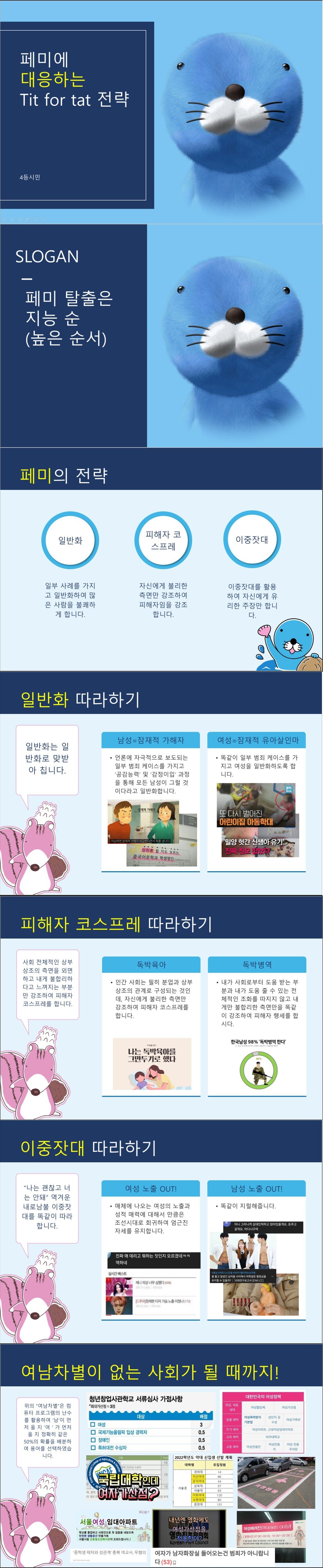 페미에 대응하는 팃포탯 전략.ppt