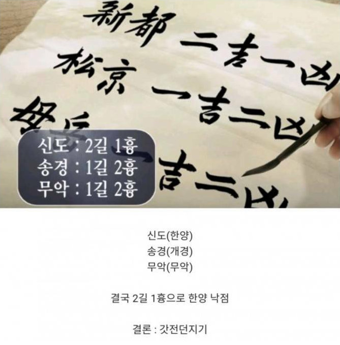 동전에 운을 맡겼던 조선.