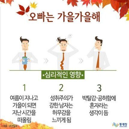 남자들이 가을에 우울해지는 이유