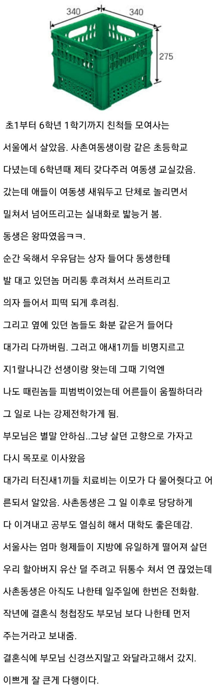 [기타] 왕따당하는 사촌동생 본 오빠.