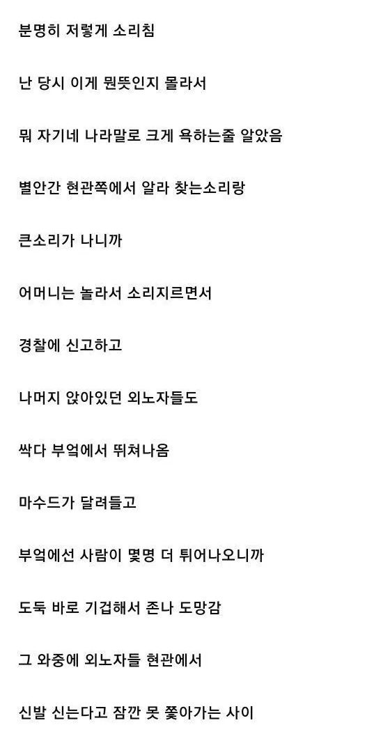 중동 외노자들 덕에 도둑 잡은 썰