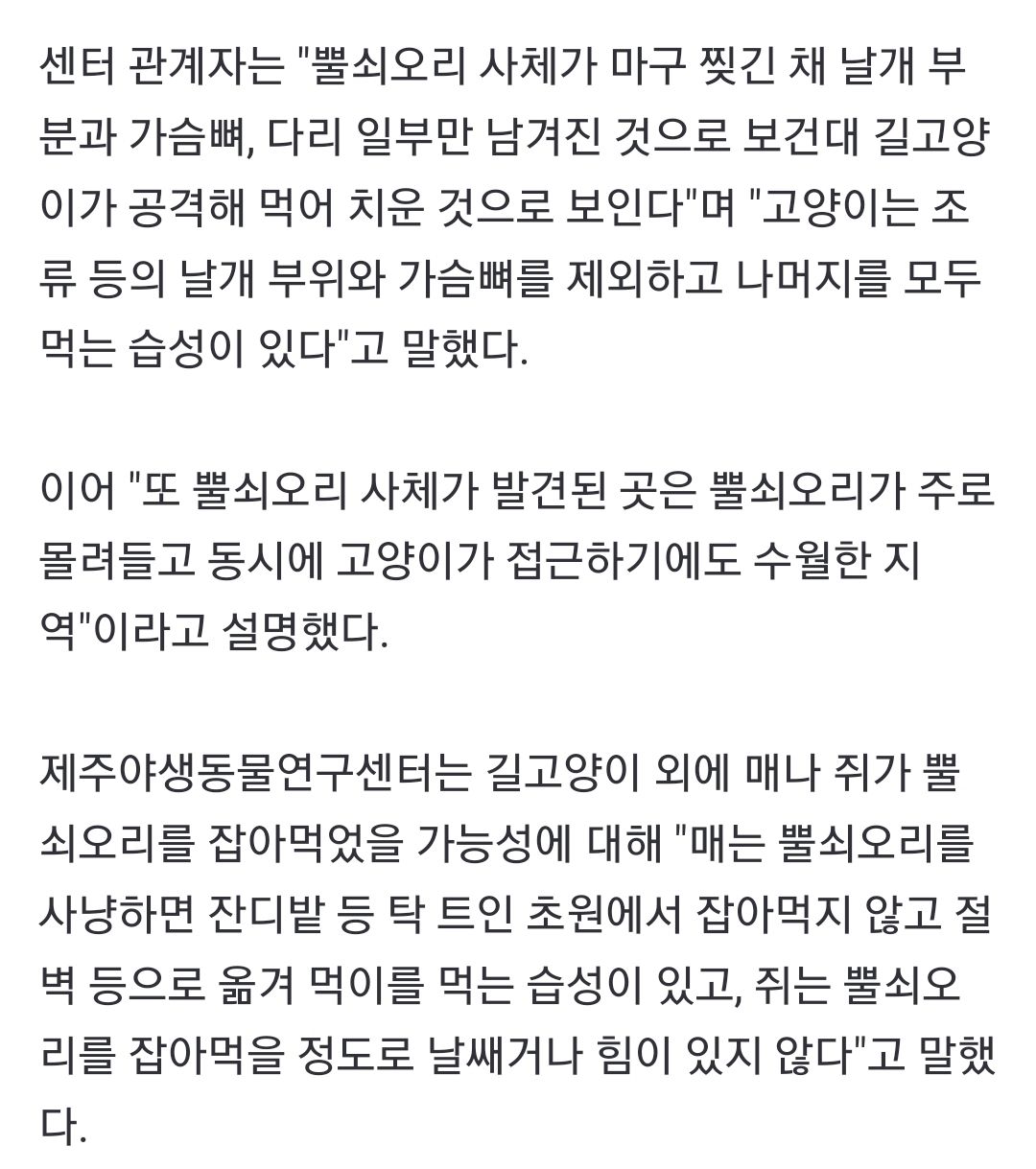 마라도 길고양이 퇴출