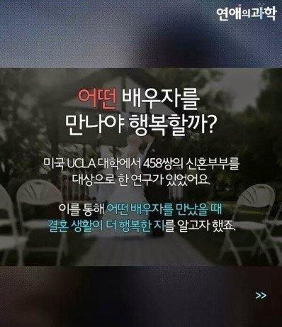 외모에 따른 결혼의 행복도