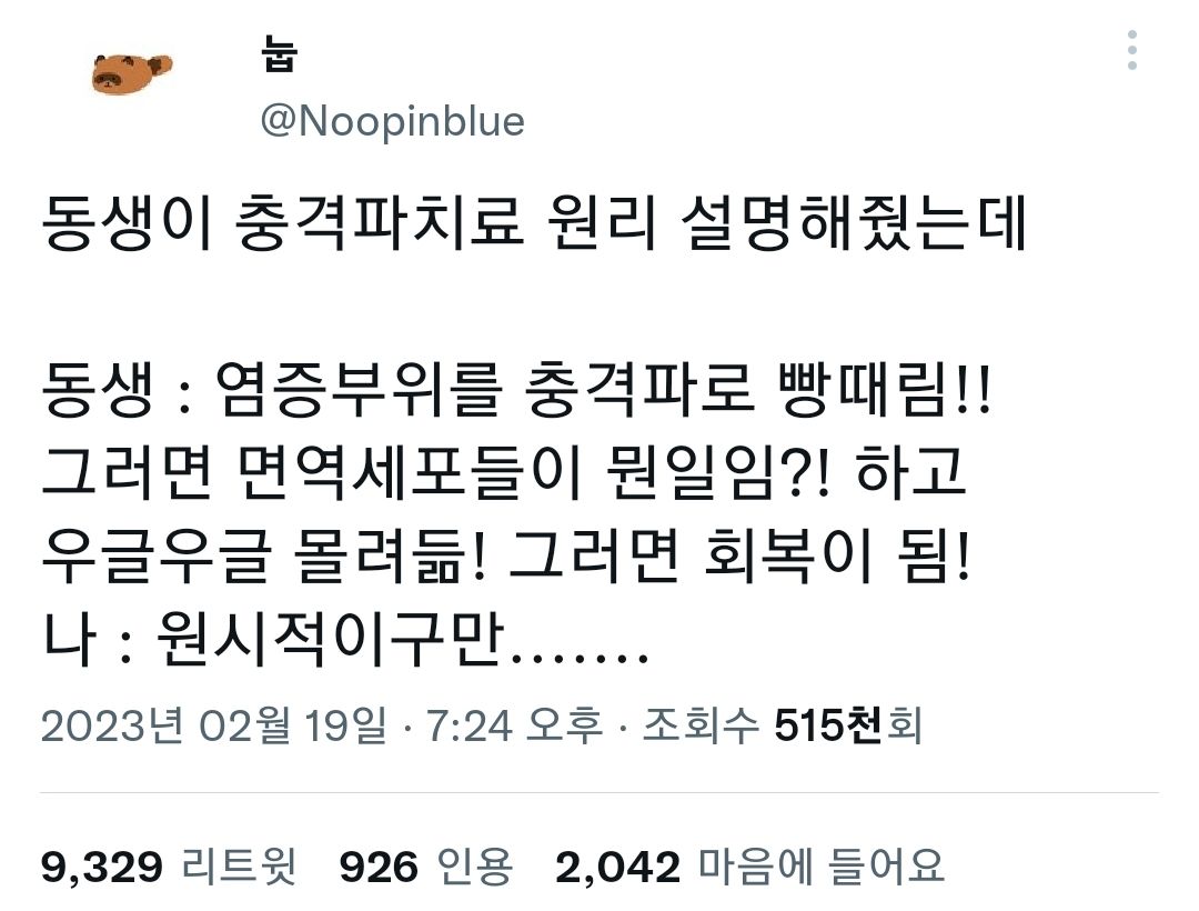 얼렁뚱땅 돌아가는 의학계의 치료 원리