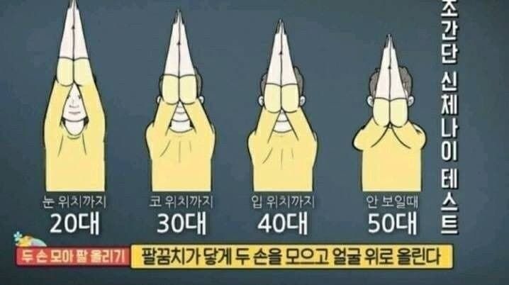 초간단 신체 나이 테스트